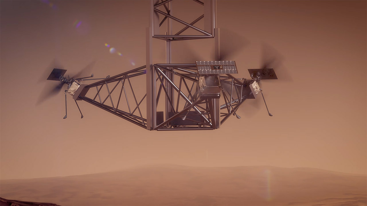 NASA SkyFall Nuclear Electric Helicopter Mars