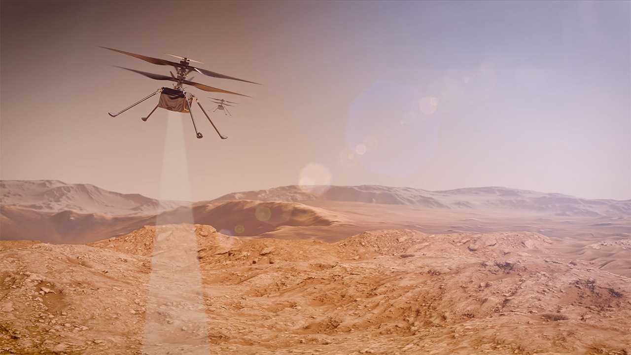 NASA SkyFall Nuclear Electric Helicopter Mars
