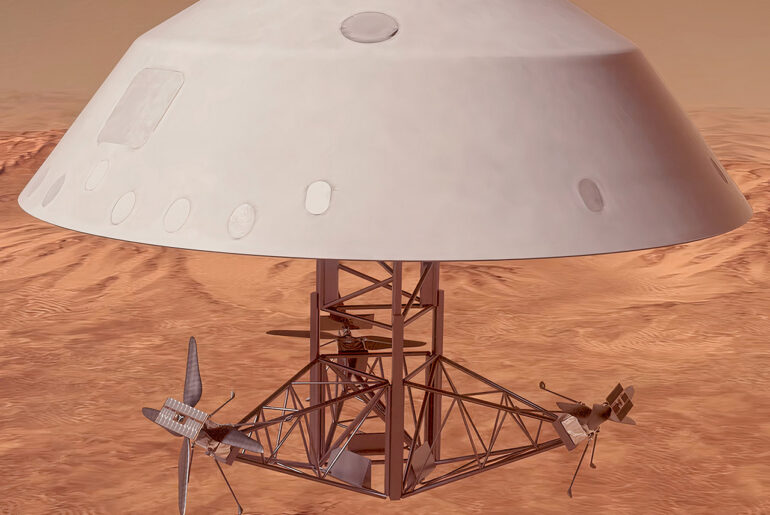 NASA SkyFall Nuclear Electric Helicopter Mars