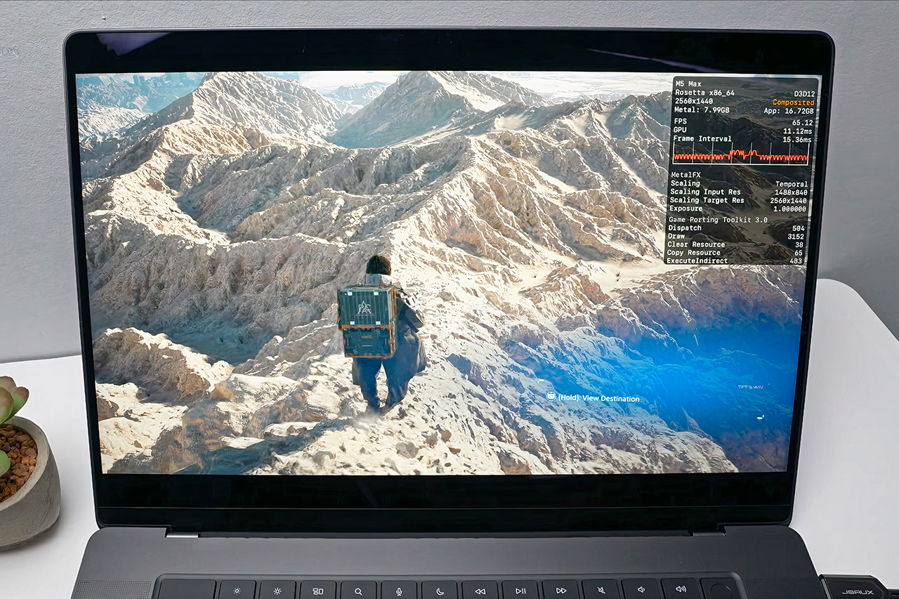 Apple MacBook Pro M5 Max Windows Gaming Test