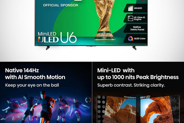 75-inch Hisense U6 Series Mini-LEd 4K TV 75U65QF
