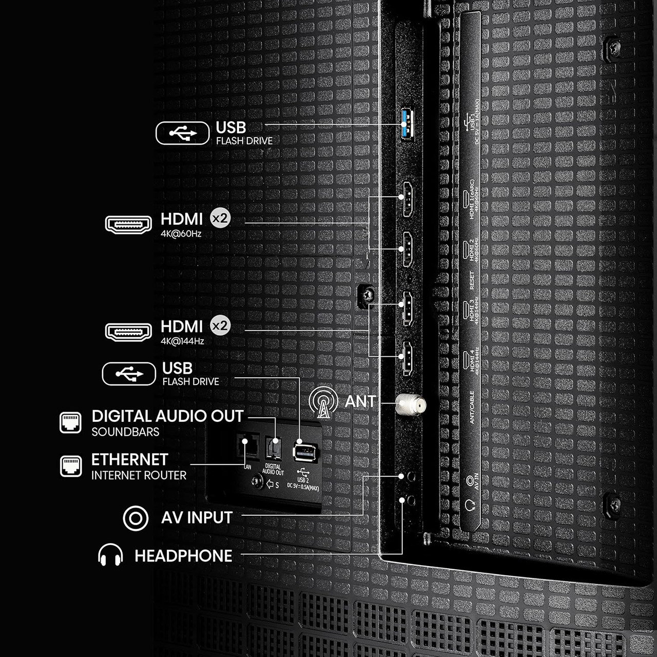 Giant Screens Get Actual with the 75″ Hisense U6 Sequence Mini-LED 4K UHD Good Fireplace TV (75U65QF) 4 75" Hisense U6 Series Mini-LED 4K TV 75U65QF