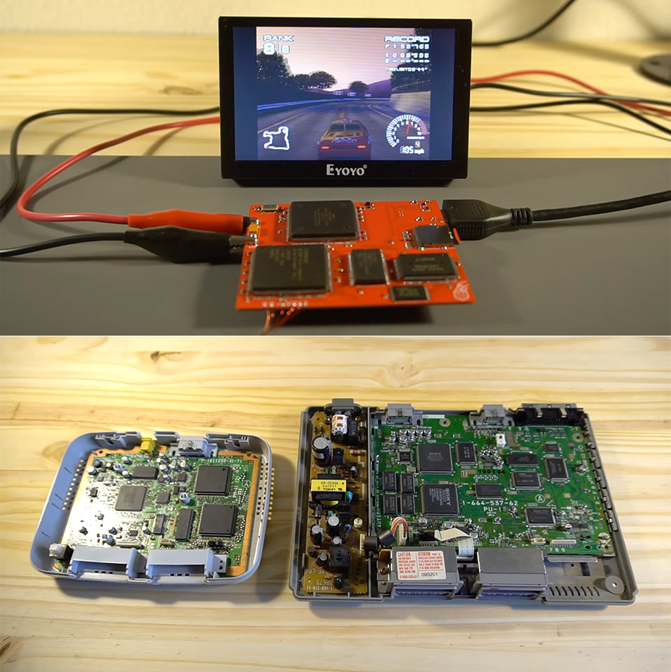 Hybrid PlayStation Console Load game MicroSD