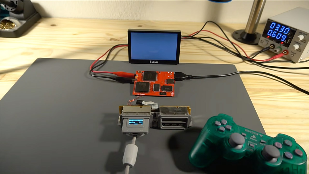 Hybrid PlayStation Console Load Game MicroSD HDMI