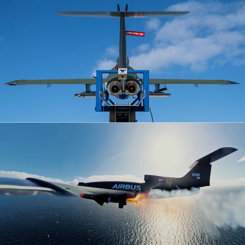Airbus Bird of Prey Interceptor Kamikaze Drone Test Flight