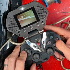 Original PlayStation Portal Intech Controller and Game Screen