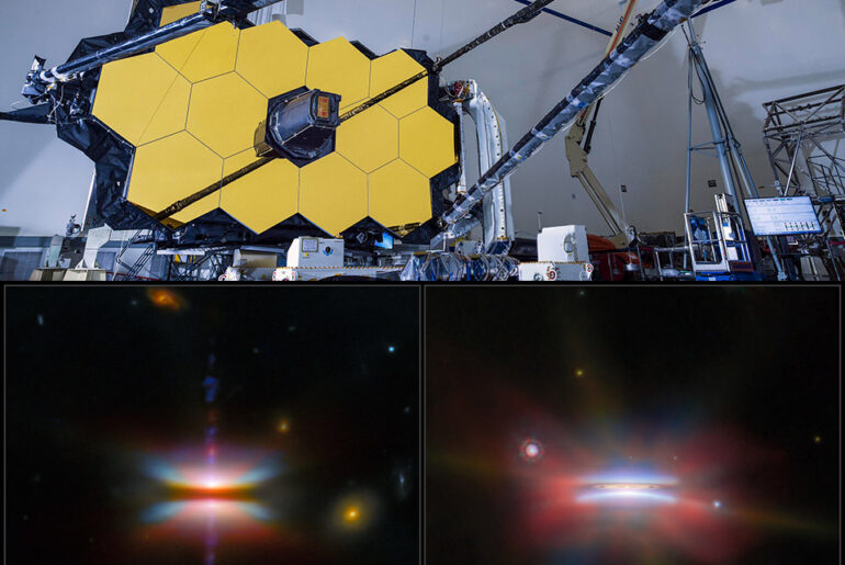 James Webb Space Telescope Protoplanetary Discs