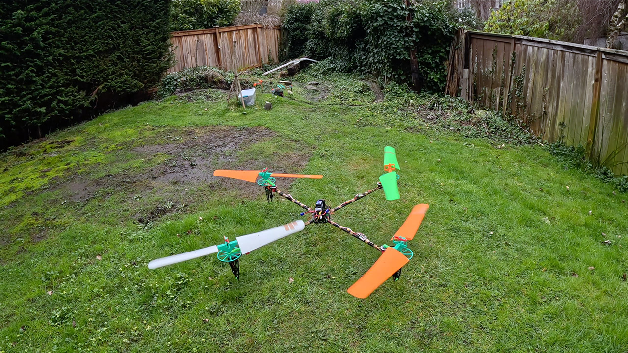 3D-Printed Quadcopter Drone 41-inch Blades