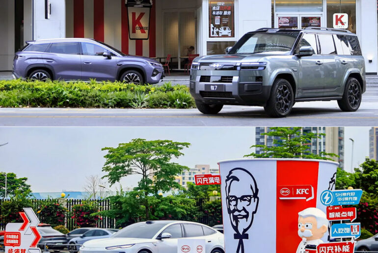 KFC x BYD Flash Charging Station Meal