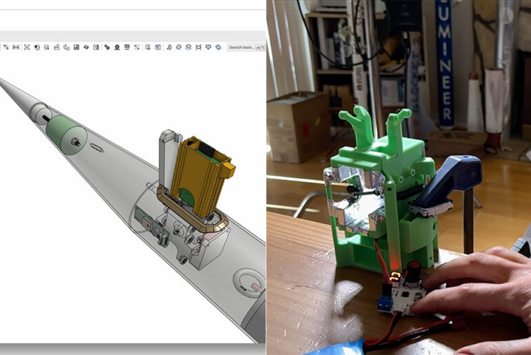Custom-Built Rocket Release Selfie Camera