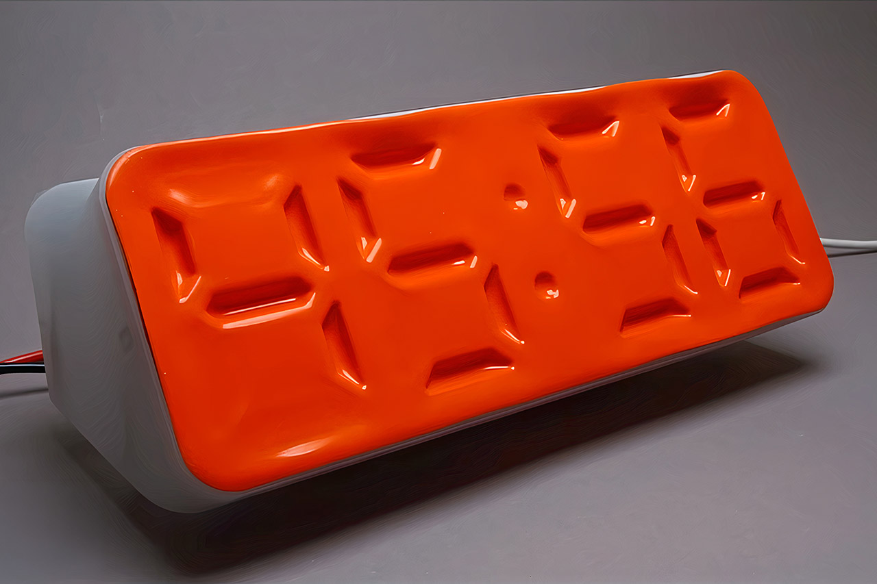 Air-Powered Segment Clock Display