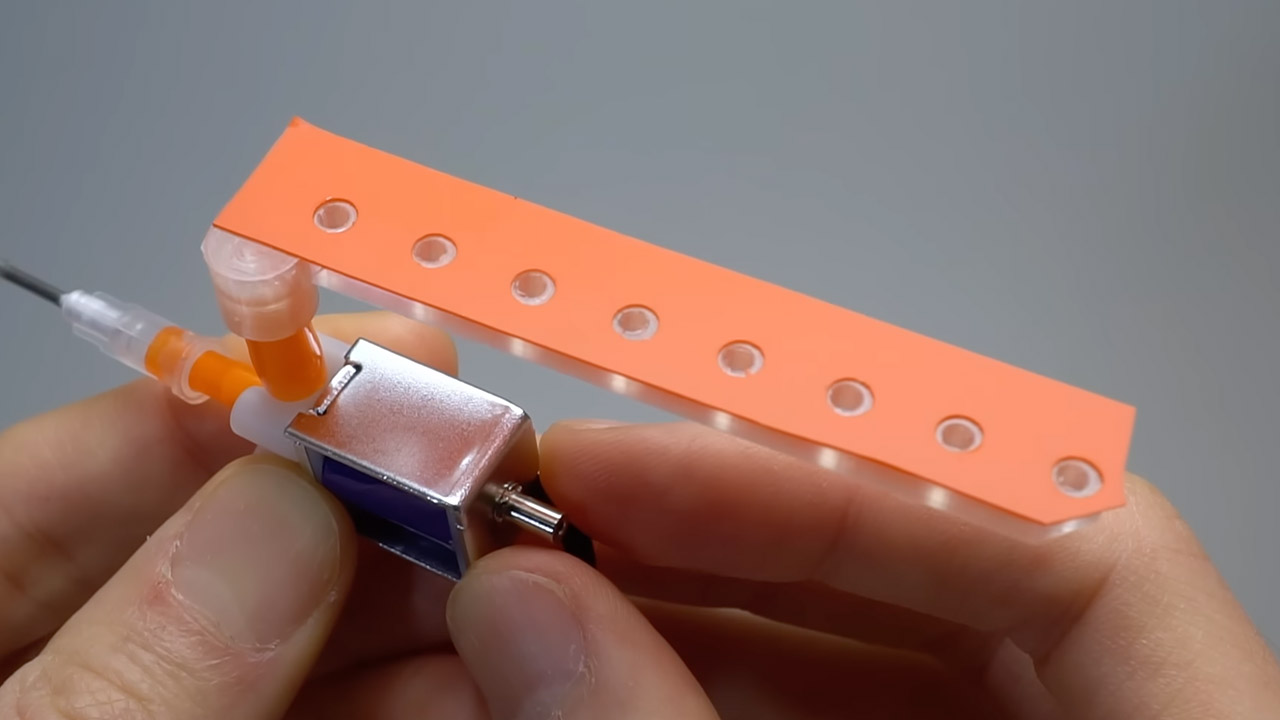 Air-Powered Segment Clock Display