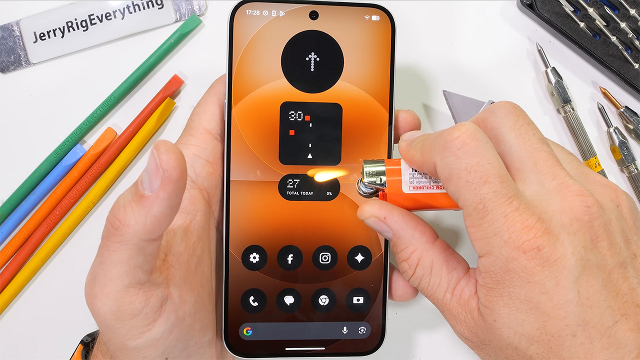 JerryRigEverything Nothing Phone 4a Pro Teardown Durability Test