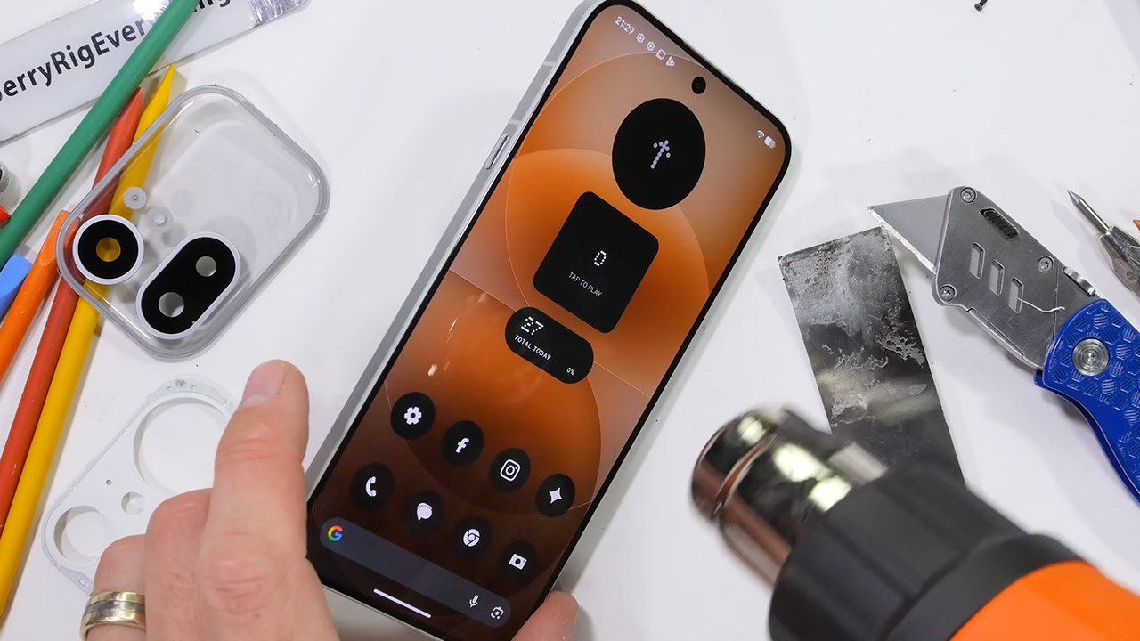 JerryRigEverything Nothing Phone 4a Pro Teardown Durability Test