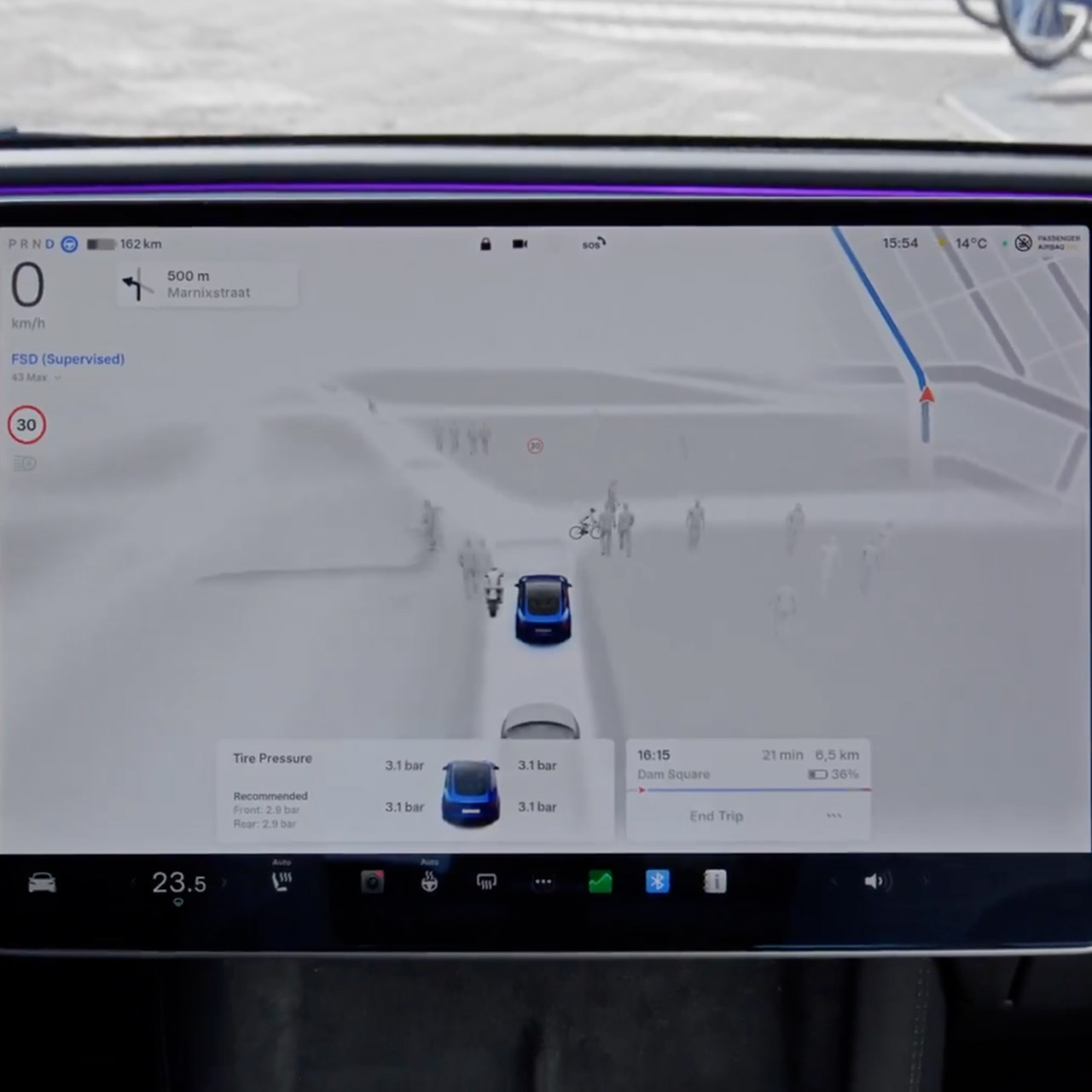 Tesla FSD Europe Netherlands Launch Test Drive