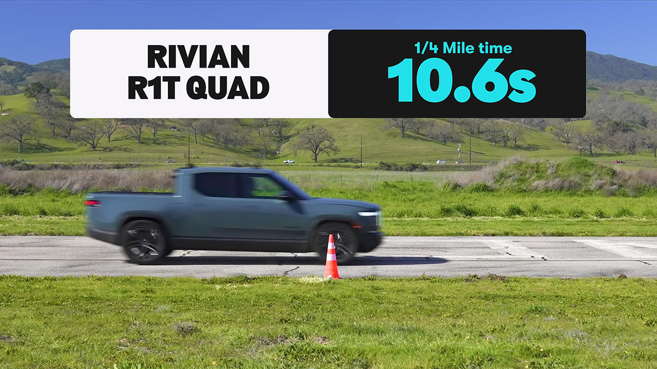 Rivian R1T Corvette Z06 Drag Racing