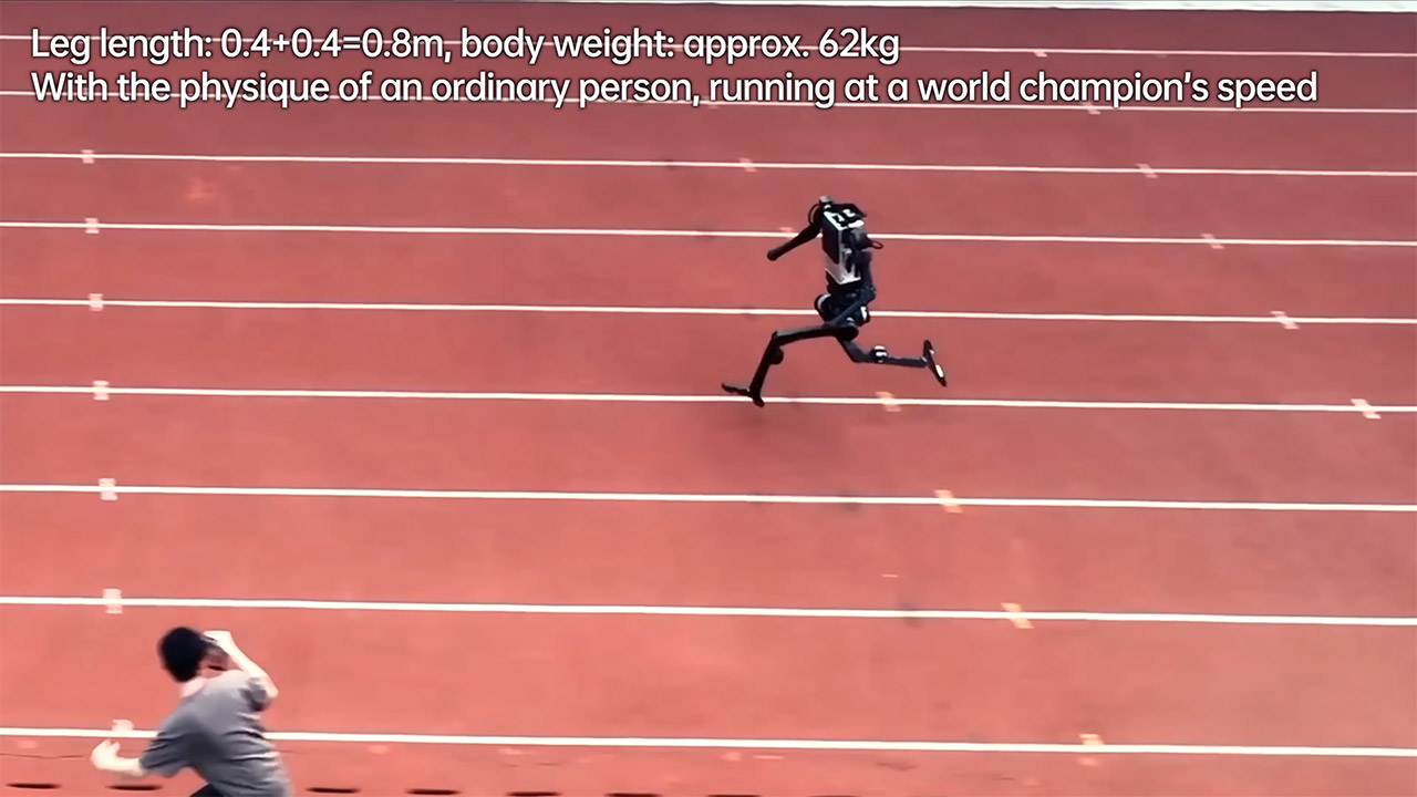 Unitree H1 Humanoid Robot Sprinting Record 10m/s