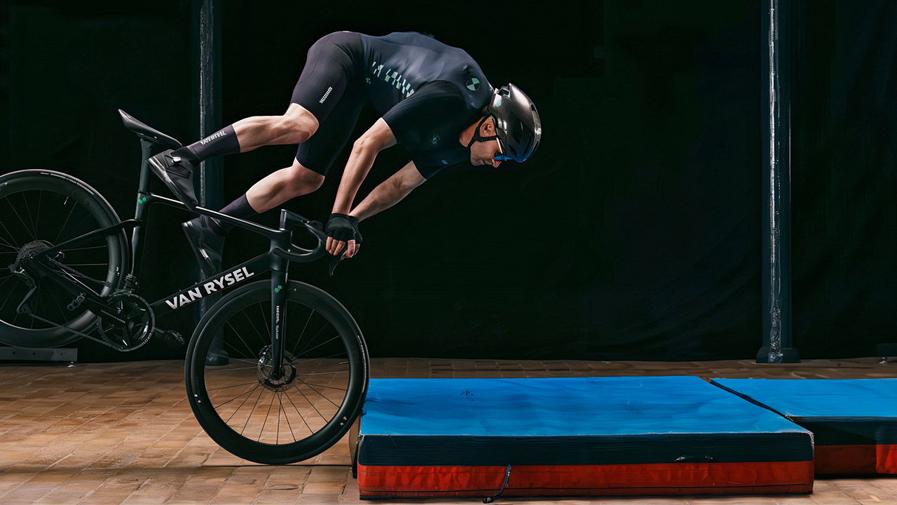 Van Rysel Airbag Project Skinsuit Cyclists