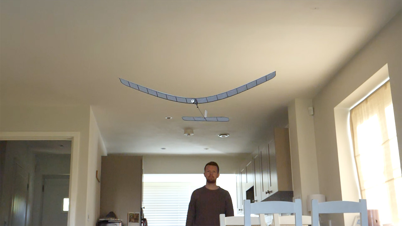 Tom Stanton Electric Wind-Up Plane Hand-Cranked