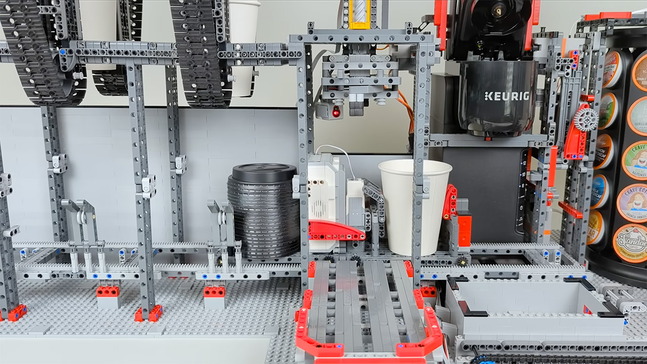 LEGO Coffee Factory Machine Build Keurig