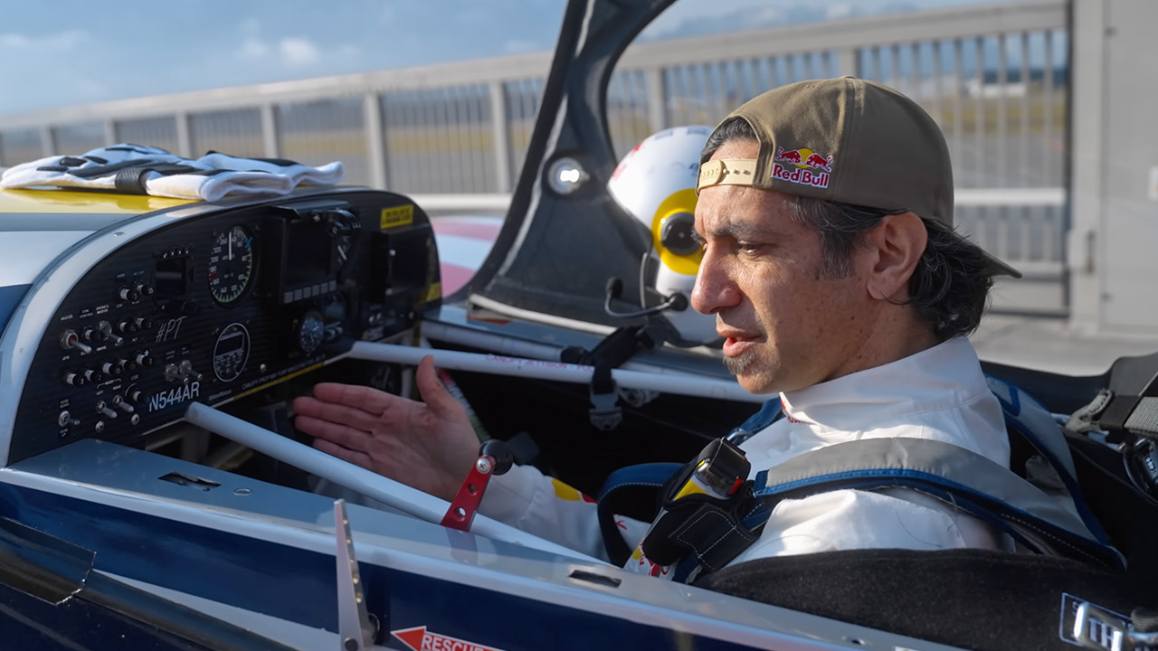 Red Bull Dario Costa Pilot Land Take Off Moving Train