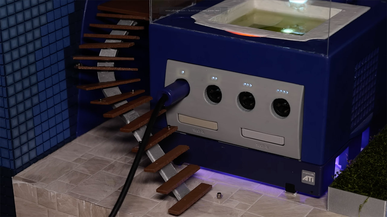 Real Nintendo GameCube Hot Tub Console Mod
