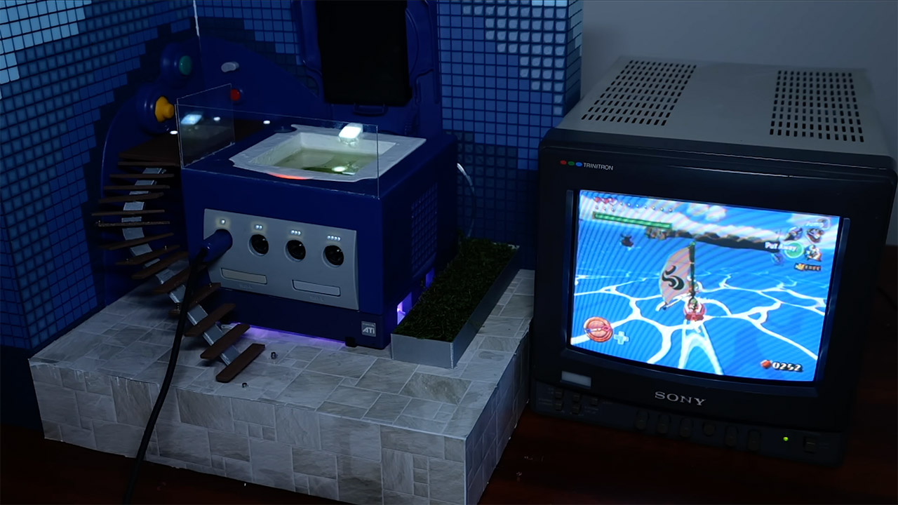 Real Nintendo GameCube Hot Tub Console Mod