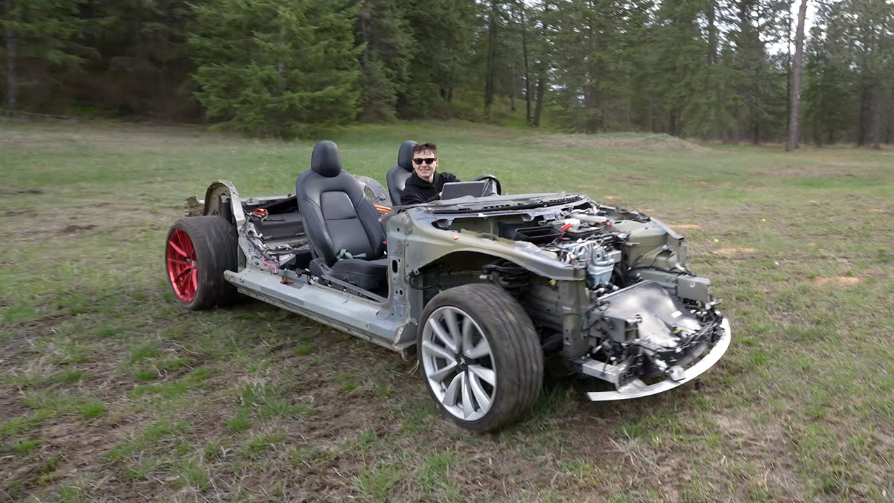 Remmy Evans Wrecked Tesla Go-Kart