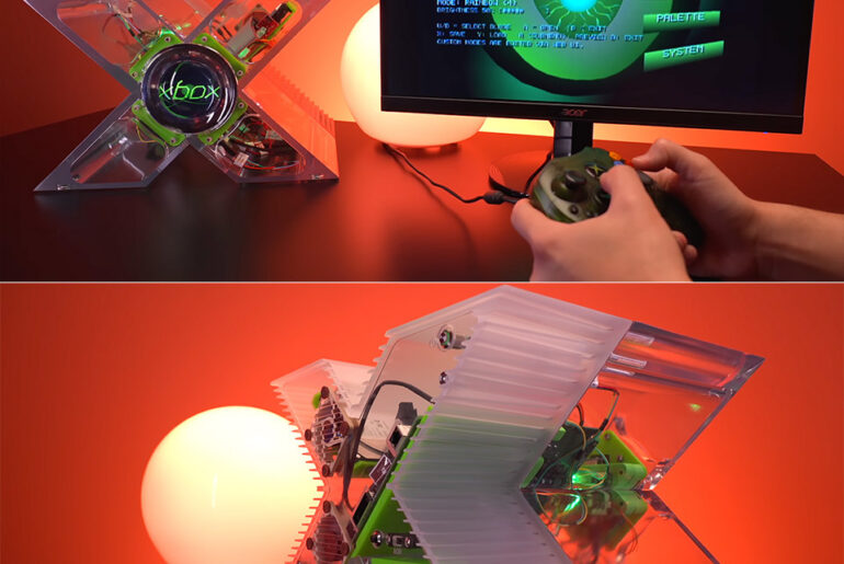 DIY X-Shaped Xbox Prototype Console