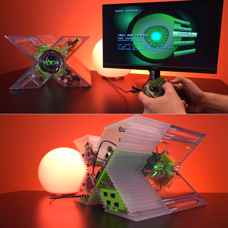 DIY X-Shaped Xbox Prototype Console