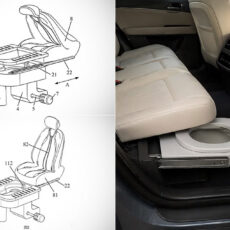 Aito Seres Slide-Out Toilet In-Car