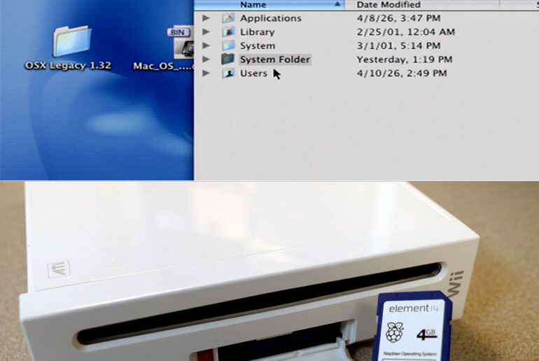Installing Mac OS X Nintendo Wii Console