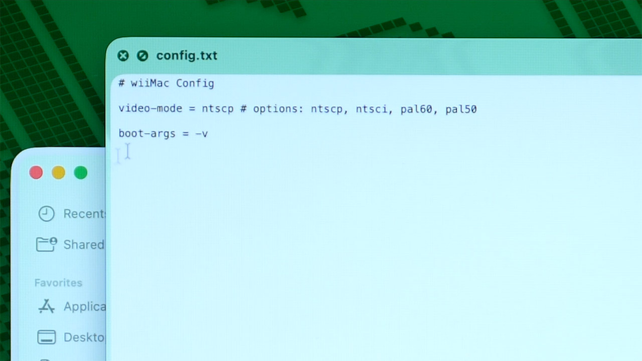 Installing Mac OS X Nintendo Wii Console