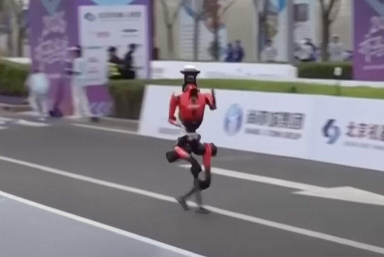Lightning Beijing Robot Half-Marathon Winner