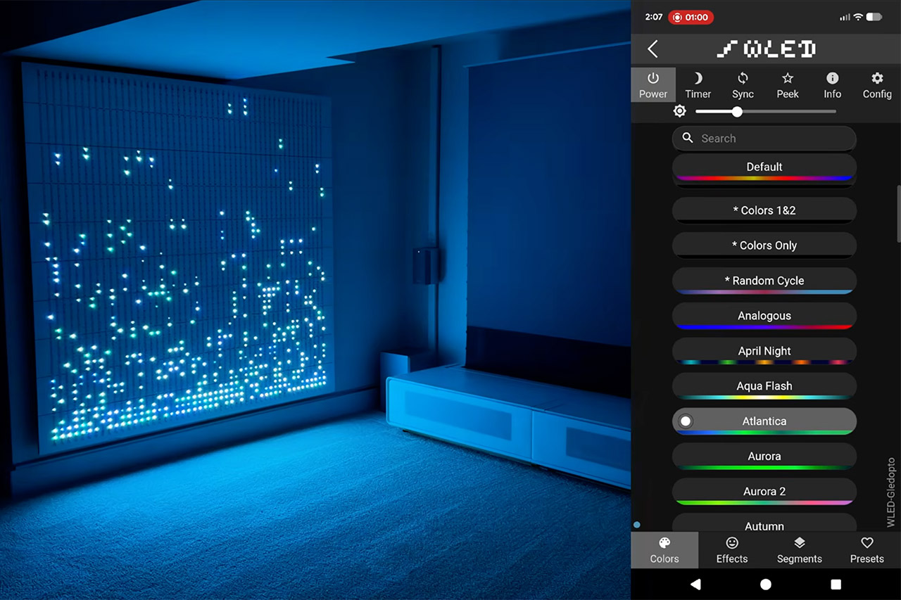 DIY Homemade 2,500 LED Matrix Wall