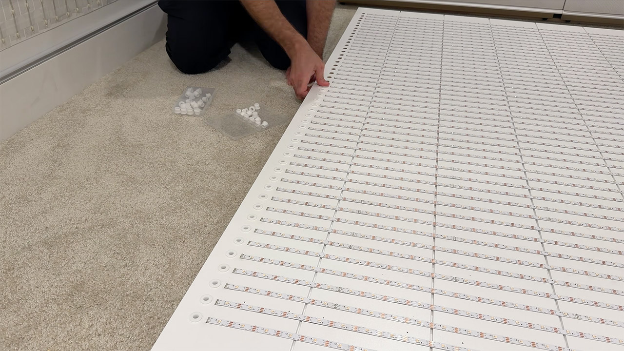 DIY Homemade 2,500 LED Matrix Wall