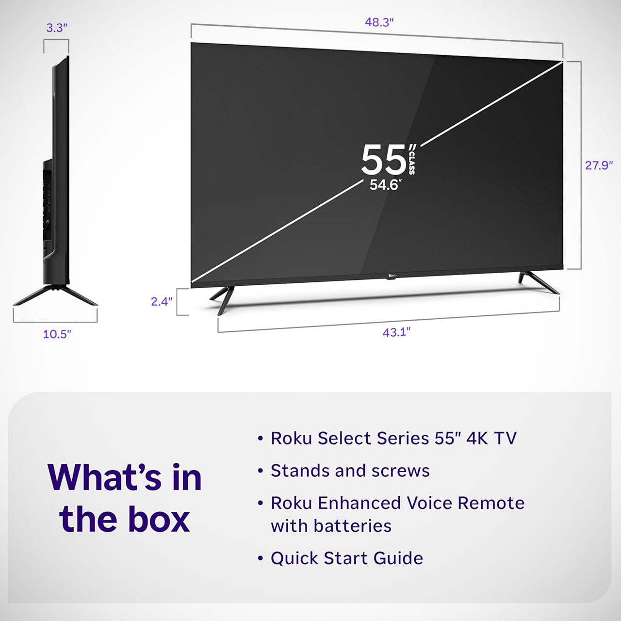 55" Roku Select Smart Series Smart TV