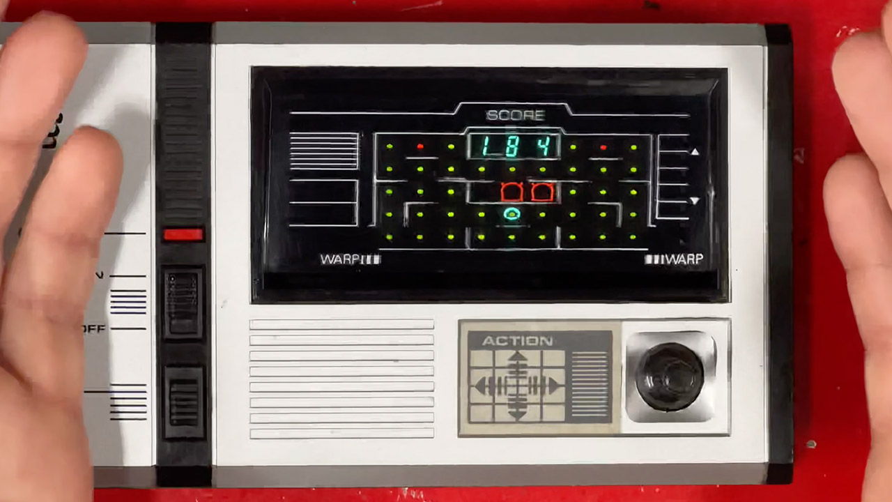 Tandy Gobble Man Handheld Game 1983