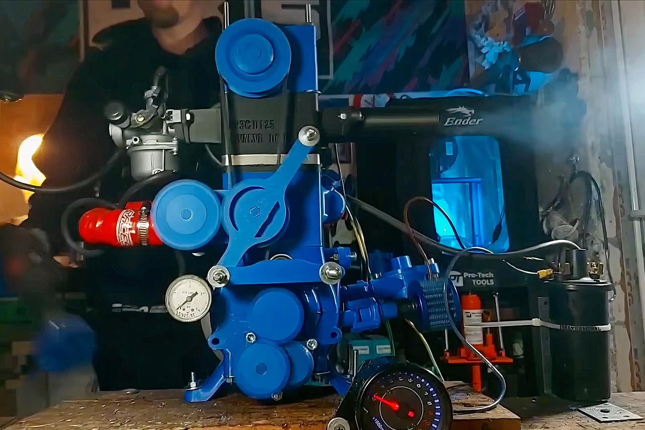 3D-Printed Working Engine
