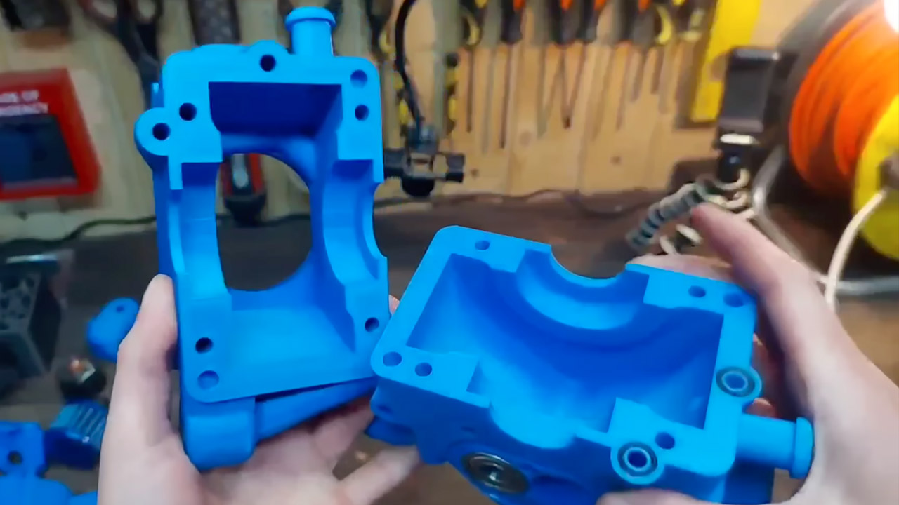 3D-Printed Working Engine