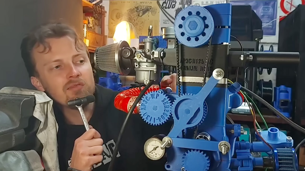 3D-Printed Working Engine