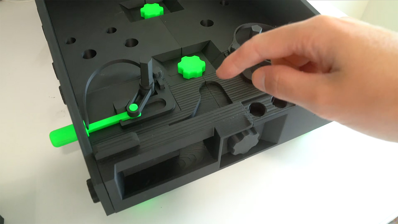 Fully Mechanical 3D-Printed Pinball Machine Galactic Odyssey