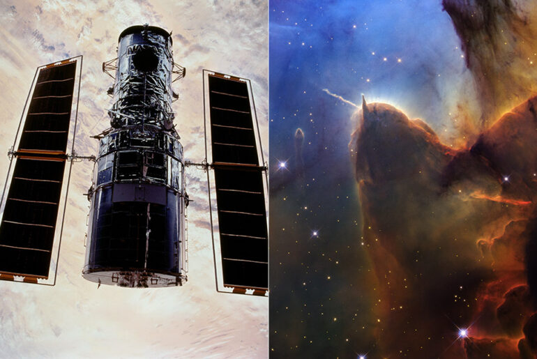 Hubble Telescope Trifid Nebula 36-Year Anniversary