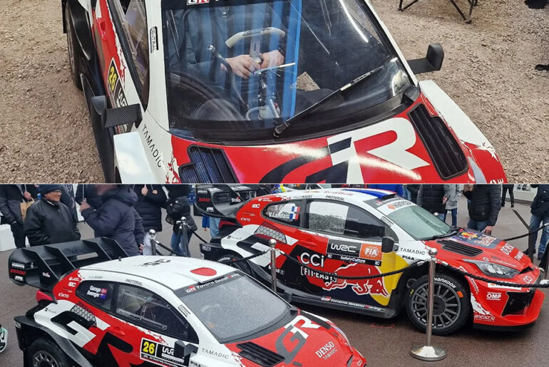 Miniature Toyota Yaris WRC Rally Car