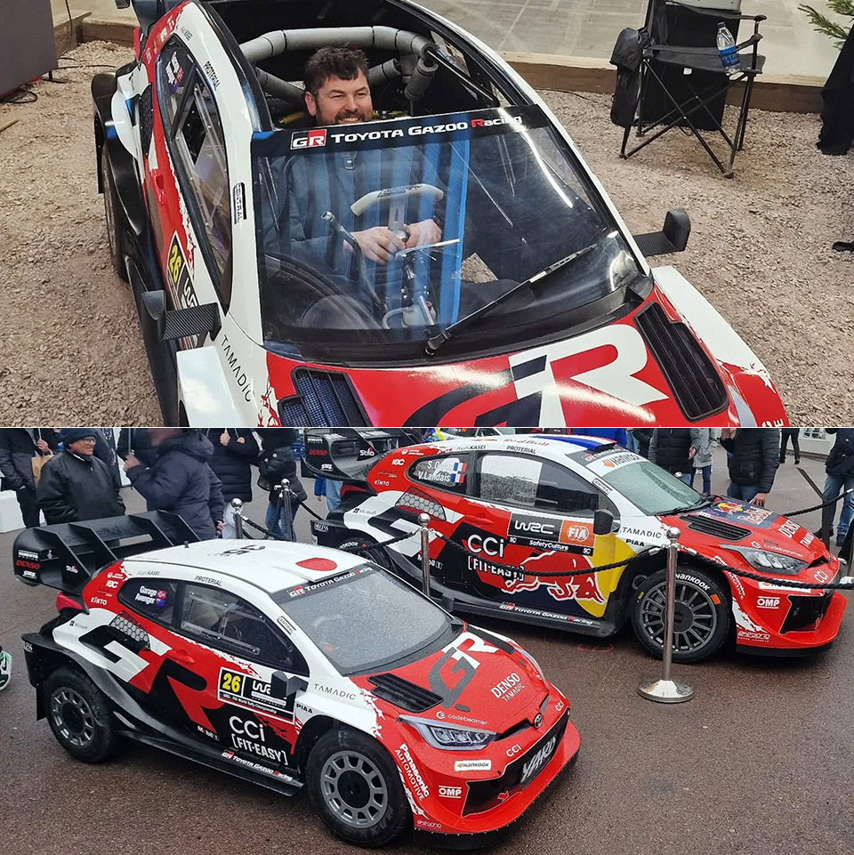 Miniature Toyota Yaris WRC Rally Car