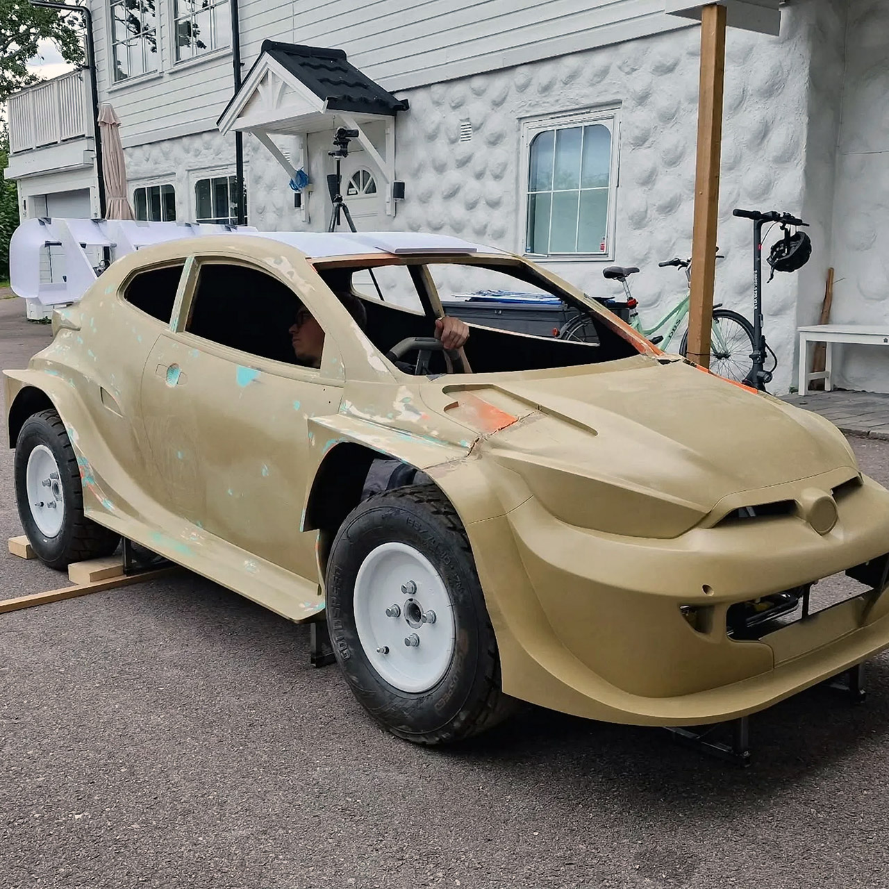 Miniature Toyota Yaris WRC Rally Car