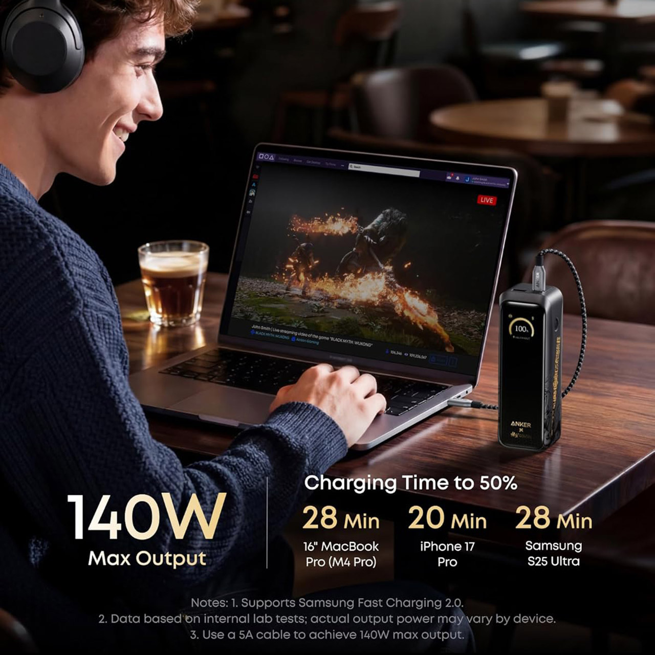 Anker Prime Power Bank Black Myth Wukong Edition