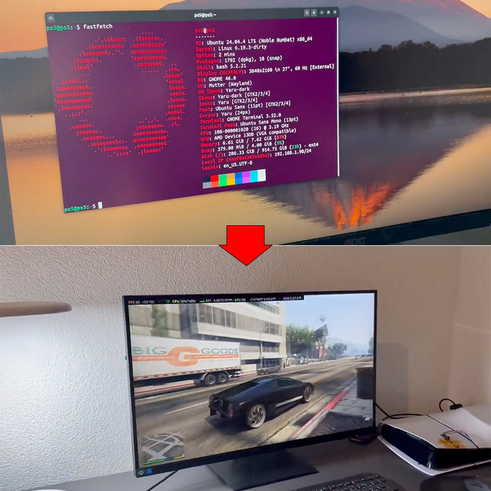 PS5 Linux Mod Steam Machine