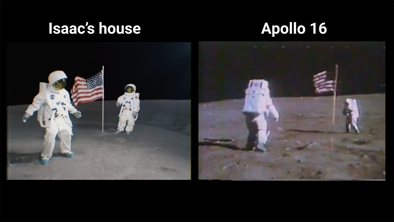 Recreating NASA Apollo Moon Landing at Home