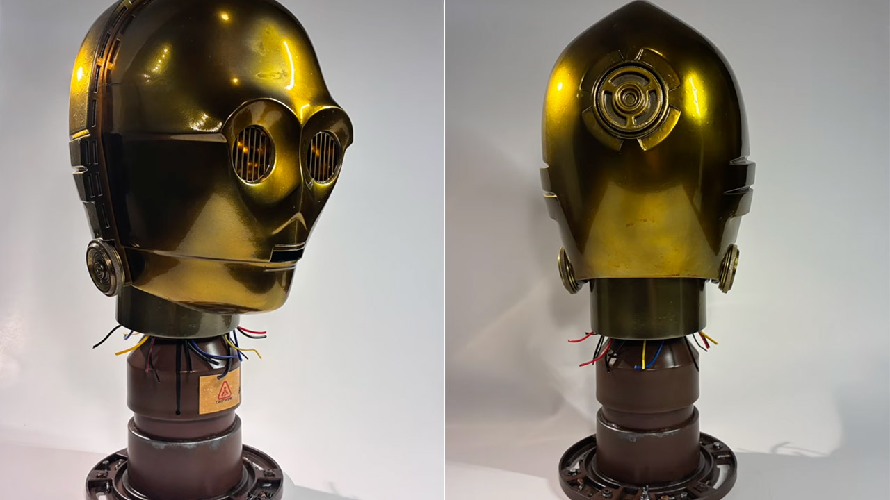 AI Talking C-3PO Head